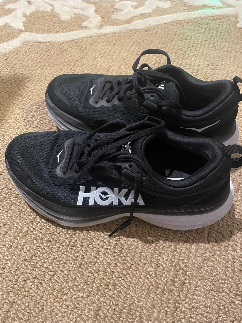 HOKA Women’s Bondi 8 Black Running Shoes